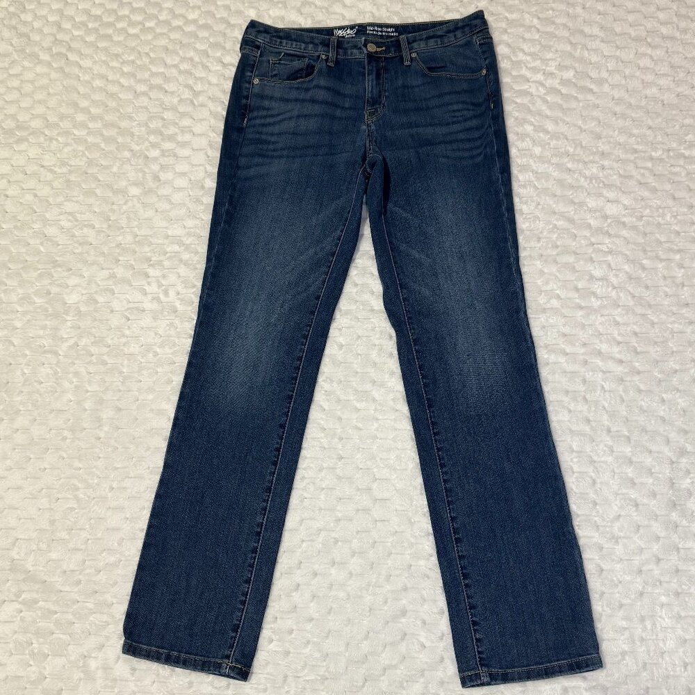 Mossimo Denim Mid-Rise Straight Women’s Jeans - Size 12/31R - Blue